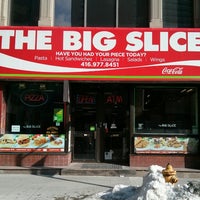 Photo taken at Big Slice Pizza by Andrew C. on 2/13/2013