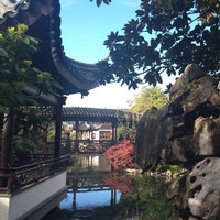 Photo taken at Lan Su Chinese Garden by Dan R. on 3/12/2016