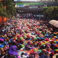 Photo taken at Ratchaprasong Intersection Rally Site by Tanai T. on 1/13/2014