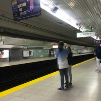 Photo taken at Estación Ministro Carranza [Línea D] by Juan Pablo O. on 9/29/2019