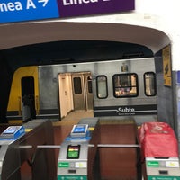 Photo taken at Estación Catedral [Línea D] by Juan Pablo O. on 9/29/2019