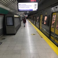 Photo taken at Estación Ministro Carranza [Línea D] by Juan Pablo O. on 10/20/2019