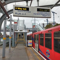 Photo taken at Royal Victoria DLR Station by Charles R. on 11/10/2023