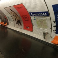 Photo taken at Métro Couronnes [2] by Charles R. on 3/24/2022