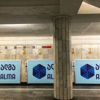 Photo taken at Metro Vazha-Pshavela by Georgia P. on 7/26/2020