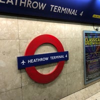 Photo taken at Heathrow Terminal 4 London Underground Station by STACK on 2/8/2020