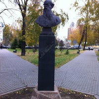 Photo taken at Памятник Льву Толстому by Alexander on 10/10/2012