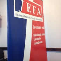 Photo taken at FEFA - Fakultet za ekonomiju, finansije i administraciju by Ivana N. on 12/4/2012