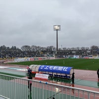 Photo taken at Shoda Shoyu Stadium Gunma by 拓葉 on 2/25/2024