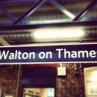 Photo taken at Walton-on-Thames Railway Station (WAL) by Pauline B. on 2/18/2013