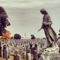 Photo taken at New Calvary Cemetery by Will C. on 10/31/2013