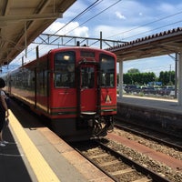 Photo taken at Kitakata Station by さなぽん _. on 7/26/2015