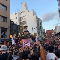 Photo taken at Sanja Matsuri by shun on 5/19/2019