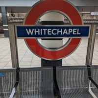 Photo taken at Whitechapel London Underground Station by Mark O. on 5/8/2023