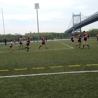 Photo taken at Hell Gate Rugby Fields by Becca M. on 5/11/2013