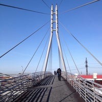 Photo taken at Надземный переход (пешеходный мост) у «Фортуны» by Grigory Y. on 2/21/2014
