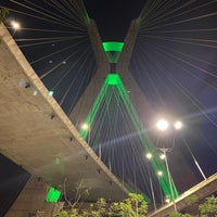 Photo taken at Embaixo da Ponte Estaiada by Gil F. on 9/26/2020