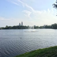 Photo taken at Фонтан на озере Сестрорецкий Разлив by Filipp S. on 7/25/2016