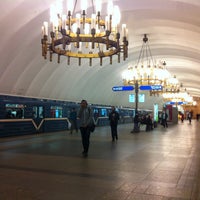 Photo taken at metro Chornaya Rechka by 🐼Ирина🐼 К. on 5/2/2013