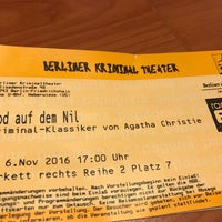 Photo taken at Berliner Kriminal Theater by Jörn H. on 11/6/2016