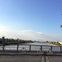 Photo taken at 小岩大橋 by みど on 10/13/2015