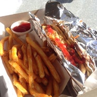 Photo taken at Pink&amp;#39;s Hot Dogs by Gretta C. on 1/2/2013
