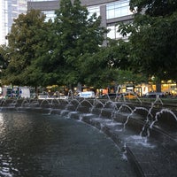 Photo taken at Columbus Circle Fountain by Elizabeth F. on 8/31/2017