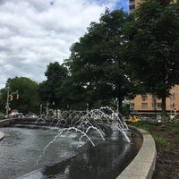 Photo taken at Columbus Circle Fountain by Elizabeth F. on 5/26/2017