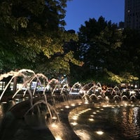 Photo taken at Columbus Circle Fountain by Elizabeth F. on 8/25/2016