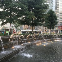 Photo taken at Columbus Circle Fountain by Elizabeth F. on 6/27/2016
