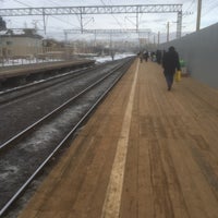 Photo taken at Ж/д платформа Сетунь by Yana V. on 2/27/2019