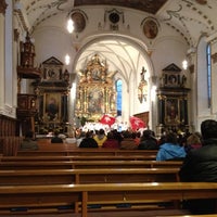 Photo taken at Pfarrkirche Menzingen by Aleksz on 10/27/2012