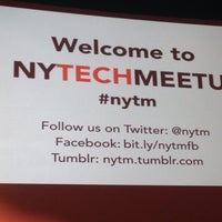 Photo taken at NYC Tech Meetup by Peter H. on 10/6/2014