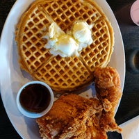 Photo taken at Chicago&amp;#39;s Home Of Chicken &amp;amp; Waffles by Kyle F. on 4/2/2022