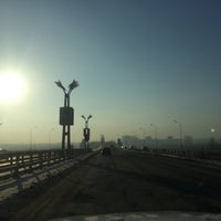 Photo taken at Мост им. 60-летия Победы by Konstantin B. on 11/11/2015