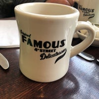 Photo taken at Famous 4th Street Delicatessen by Theodore D. on 12/10/2021