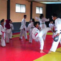 Photo taken at Brimob Taekwondo Training Center (BTTC) by &amp;quot;goesvi&amp;quot; on 1/11/2015