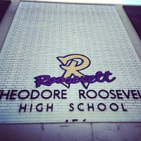 Photo taken at Roosevelt High School by Rudy E. on 5/13/2013