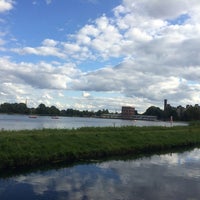Photo taken at New River Path (Woodberry Down) by Oscar on 8/17/2014