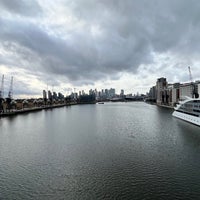 Photo taken at Royal Victoria Dock Footbridge by Luis d. on 1/25/2024