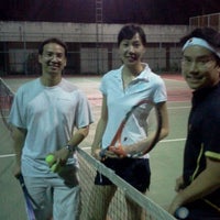 Photo taken at Sermmit Tennis Court by Ruamlarp A. on 10/31/2011