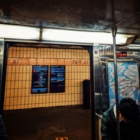 Photo taken at MTA Subway - 79th St (1) by Sean B. on 11/19/2023