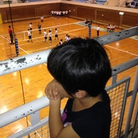 Photo taken at うるま市具志川総合体育館 by Tetsuro W. on 11/4/2012