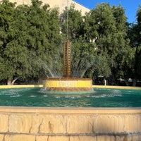 Photo taken at Pasadena power company fountain by Adam P. on 6/8/2022