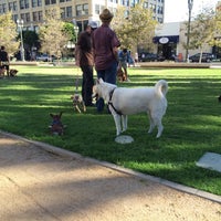 Photo taken at LAPD Lawn Dog Park by Adam P. on 8/9/2015