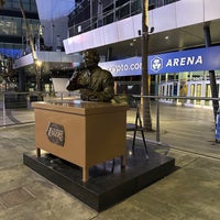 Photo taken at Chick Hearn Statue by Adam P. on 2/16/2023