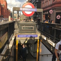 Photo taken at Chancery Lane London Underground Station by Gordon C. on 5/23/2017