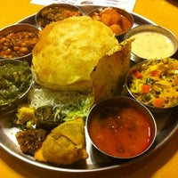 Photo taken at Bhojan Vegetarian Indian Cuisine by Sowmya C. on 1/1/2013