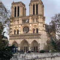 Photo taken at Cathedral of Notre-Dame de Paris by DAI R. on 1/17/2019