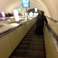 Photo taken at metro Sportivnaya by Любовь🐛 on 4/29/2013